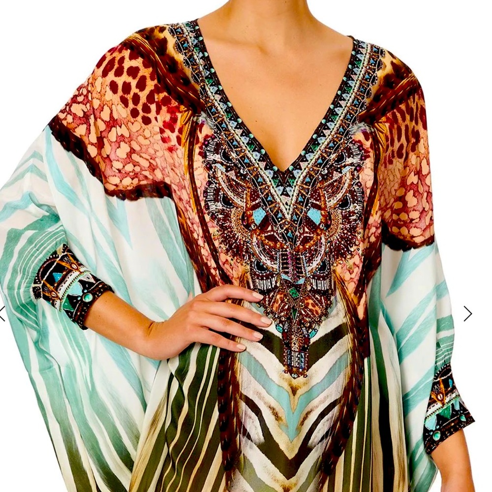 Camilla, Short Kaftan With Cuff - Picture 2 of 9